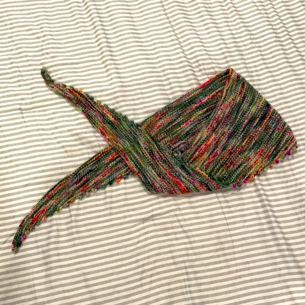 Hand knit scarf/wrap